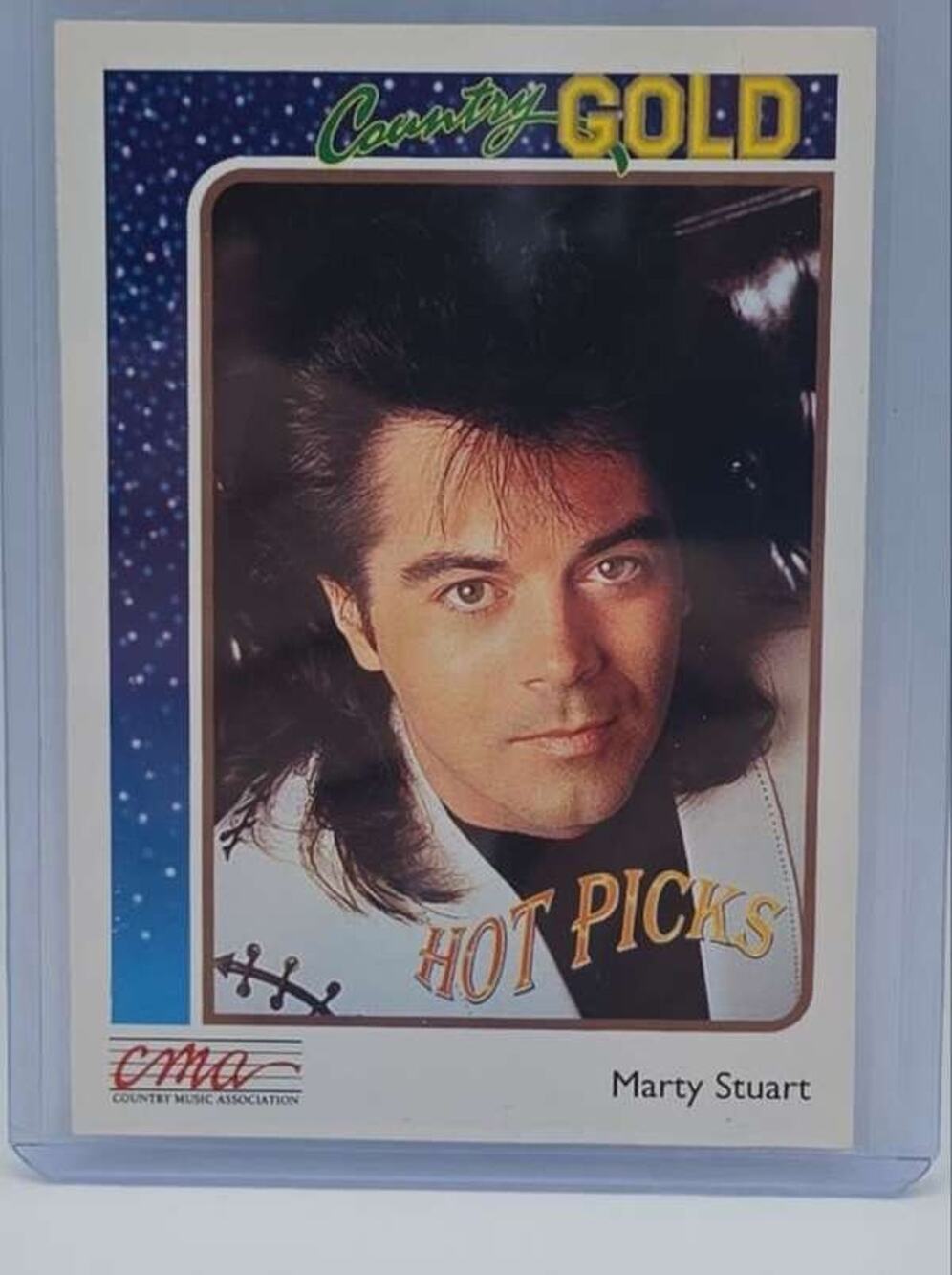 1992 Sterling Country Gold #11 Marty Stuart Card